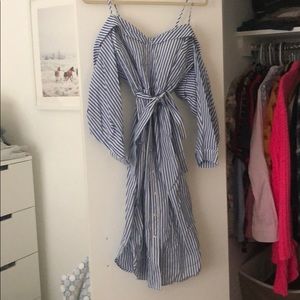 Bardot pinstripe midi dress new with tags